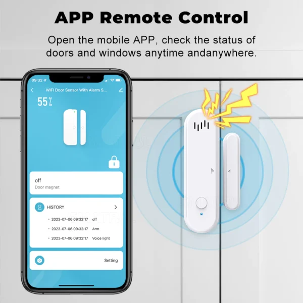 WiFi Door Window Sensor Alarm
