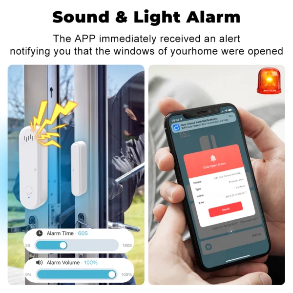 WiFi Door Window Sensor Alarm
