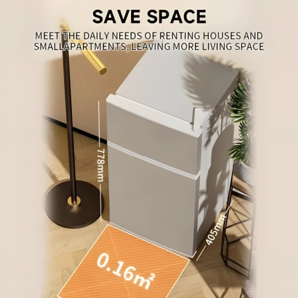 145L Two Door Refrigerator Freezer