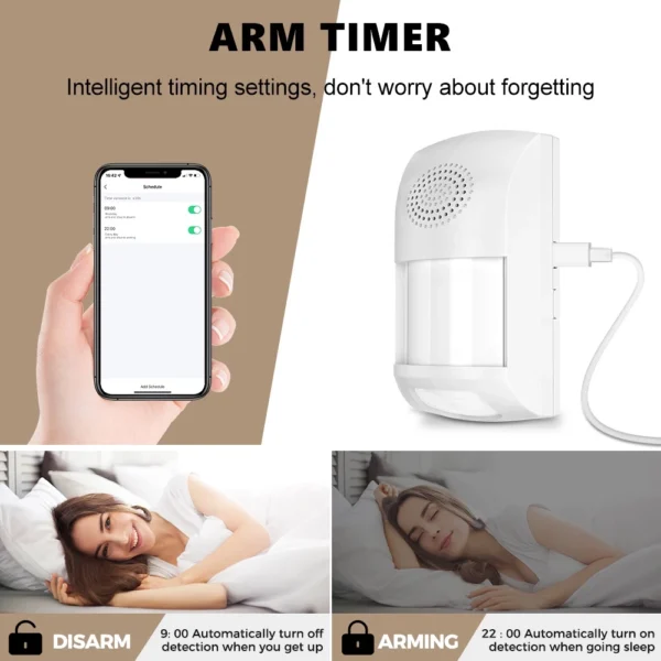 WiFi PIR Motion Sensor Alarm