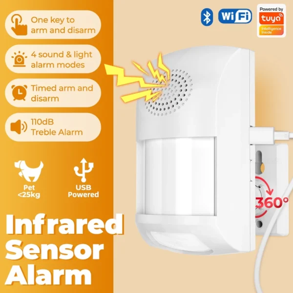 WiFi PIR Motion Sensor Alarm